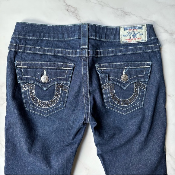 True Religion US 27 Julie Skinny Jeans with Rhinestones - Picture 5 of 15